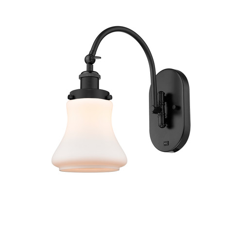Bellmont - 1 Light - 7 inch - Matte Black - Sconce (918-1W-BK-G191-LED)
