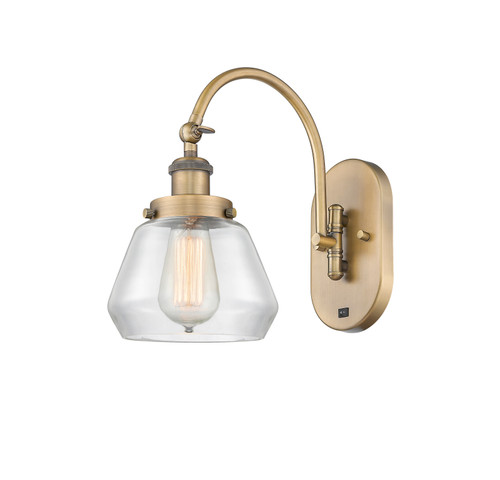 Fulton - 1 Light - 7 inch - Brushed Brass - Sconce (918-1W-BB-G172-LED)