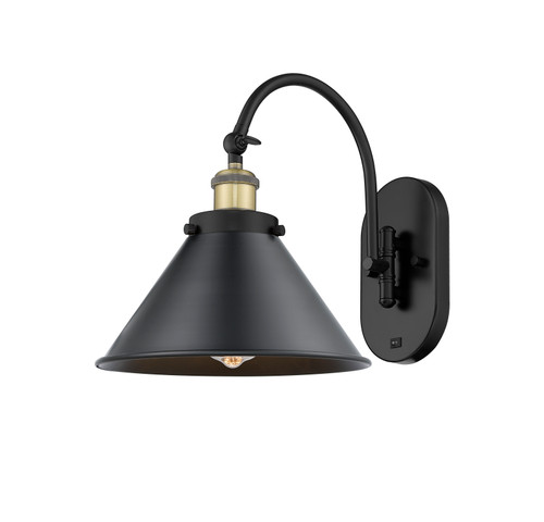 Briarcliff - 1 Light - 10 inch - Black Antique Brass - Sconce (918-1W-BAB-M10-BK)