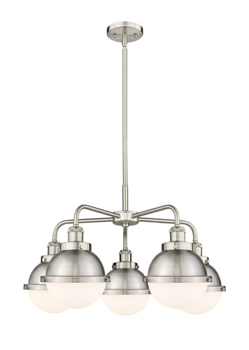Ballston Urban - 5 Light - 26 inch - Satin Nickel - Chandelier (916-5CR-SN-HFS-61-SN)