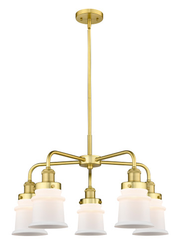 Canton - 5 Light - 24 inch - Satin Gold - Chandelier (916-5CR-SG-G181S)