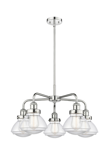 Olean - 5 Light - 25 inch - Polished Chrome - Chandelier (916-5CR-PC-G322)