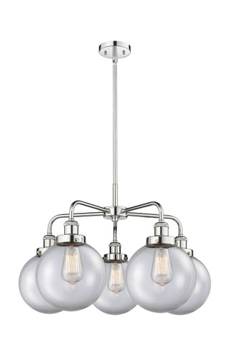 Whitney - 5 Light - 27 inch - Polished Chrome - Chandelier (916-5CR-PC-G202-8)