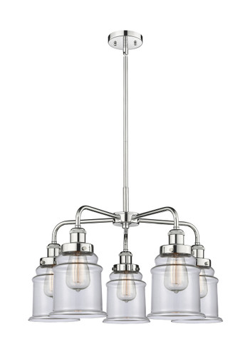 Canton - 5 Light - 25 inch - Polished Chrome - Chandelier (916-5CR-PC-G182)
