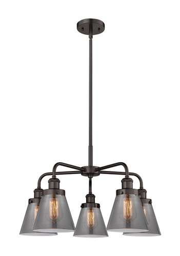 Cone - 5 Light - 25 inch - Oil Rubbed Bronze - Chandelier (916-5CR-OB-G63)