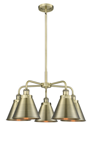 Appalachian - 5 Light - 27 inch - Antique Brass - Chandelier (916-5CR-AB-M13-AB)