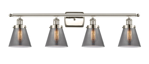 Cone - 4 Light - 36 inch - Polished Nickel - Bath Vanity Light (916-4W-PN-G63)