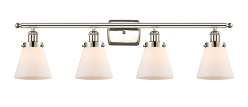 Cone - 4 Light - 36 inch - Polished Nickel - Bath Vanity Light (916-4W-PN-G61-LED)