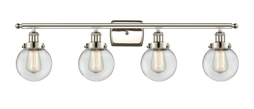 Beacon - 4 Light - 36 inch - Polished Nickel - Bath Vanity Light (916-4W-PN-G202-6)