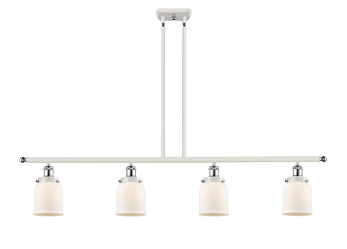 Bell - 4 Light - 48 inch - White Polished Chrome - Stem Hung - Island Light (916-4I-WPC-G51)