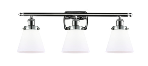 Cone - 3 Light - 26 inch - Polished Chrome - Bath Vanity Light (916-3W-PC-G61)