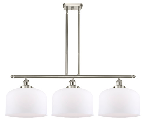 Bell - 3 Light - 36 inch - Brushed Satin Nickel - Stem Hung - Island Light (916-3I-SN-G71-L)