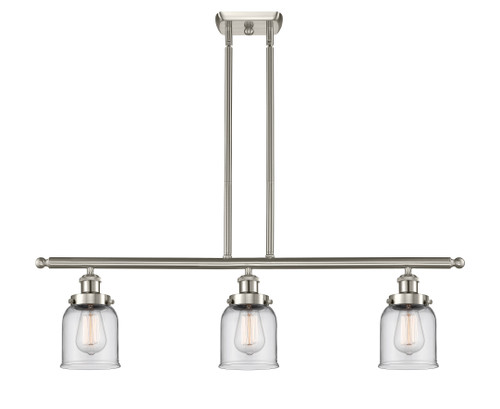 Bell - 3 Light - 36 inch - Brushed Satin Nickel - Stem Hung - Island Light (916-3I-SN-G52-LED)