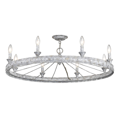 Ferris 8 Light Semi-flush/Pendant In Oyster (7856-8SF OY)