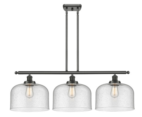 Bell - 3 Light - 36 inch - Oil Rubbed Bronze - Stem Hung - Island Light (916-3I-OB-G74-L)