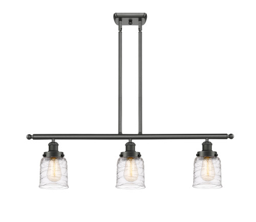 Bell - 3 Light - 36 inch - Oil Rubbed Bronze - Stem Hung - Island Light (916-3I-OB-G513-LED)