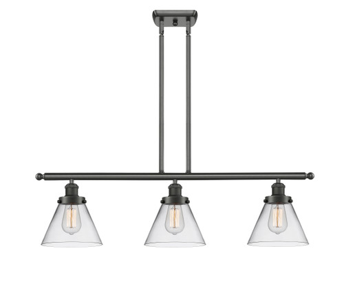 Cone - 3 Light - 36 inch - Oil Rubbed Bronze - Stem Hung - Island Light (916-3I-OB-G42)