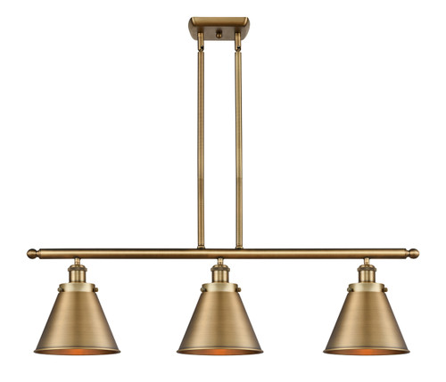 Appalachian - 3 Light - 36 inch - Brushed Brass - Stem Hung - Island Light (916-3I-BB-M13-BB)