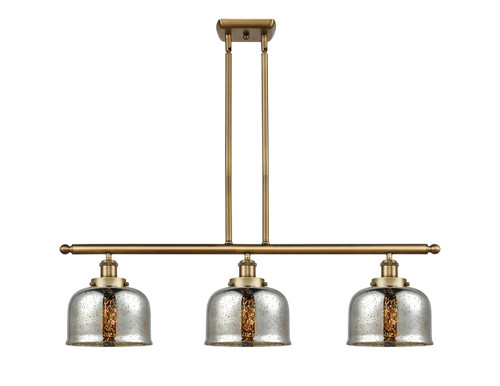 Bell - 3 Light - 36 inch - Brushed Brass - Stem Hung - Island Light (916-3I-BB-G78-LED)