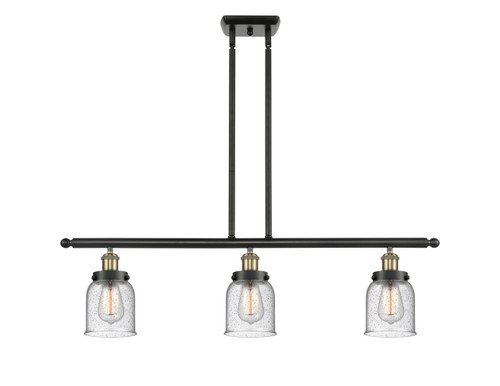 Bell - 3 Light - 36 inch - Black Antique Brass - Stem Hung - Island Light (916-3I-BAB-G54)