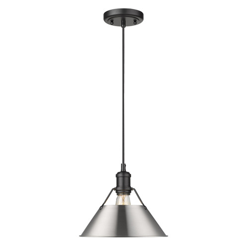 Orwell 1 Light Pendant In Matte Black (3306-M BLK-PW)