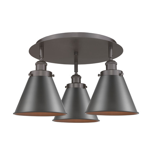 Appalachian - 3 Light - 20 inch - Oil Rubbed Bronze - Flush Mount (916-3C-OB-M13-OB)
