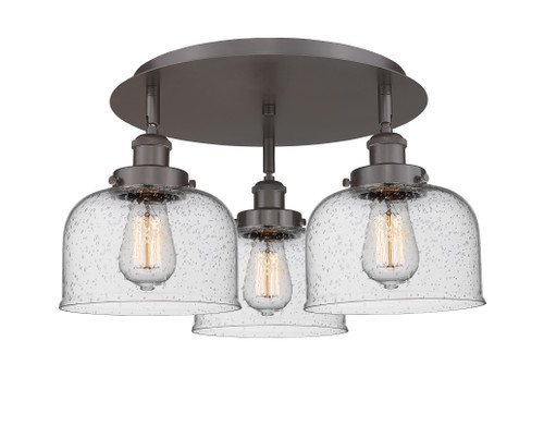 Cone - 3 Light - 20 inch - Oil Rubbed Bronze - Flush Mount (916-3C-OB-G74)