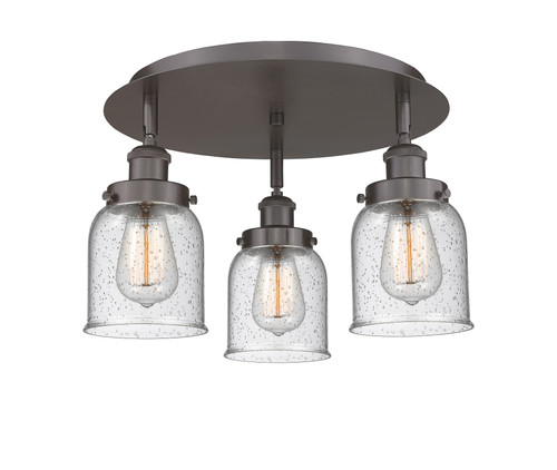 Cone - 3 Light - 17 inch - Oil Rubbed Bronze - Flush Mount (916-3C-OB-G54)