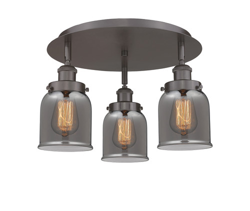 Cone - 3 Light - 17 inch - Oil Rubbed Bronze - Flush Mount (916-3C-OB-G53)