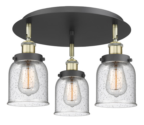 Cone - 3 Light - 17 inch - Black Antique Brass - Flush Mount (916-3C-BAB-G54)