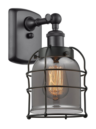 Bell Cage - 1 Light - 5 inch - Matte Black - Sconce (916-1W-BK-G53-CE-LED)
