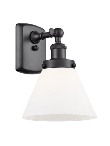 Cone - 1 Light - 8 inch - Matte Black - Sconce (916-1W-BK-G41)