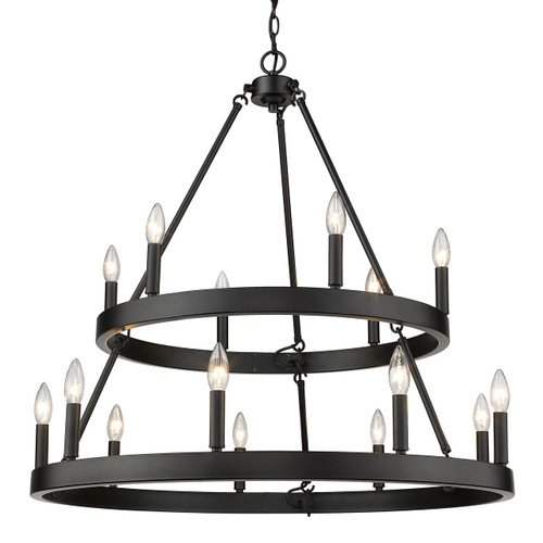 Alastair 15 Light Chandelier In Matte Black (1017-69 BLK)