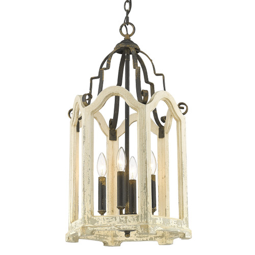 Octavia 4 Light Pendant In Antique Black Iron (0832-4P ABI)