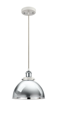 Derby - 1 Light - 10 inch - White Polished Chrome - Cord hung - Mini Pendant (916-1P-WPC-MFD-10-PC-LED)