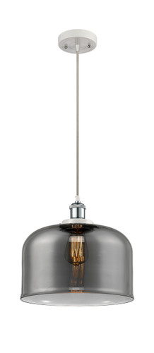 Bell - 1 Light - 12 inch - White Polished Chrome - Cord hung - Mini Pendant (916-1P-WPC-G73-L)