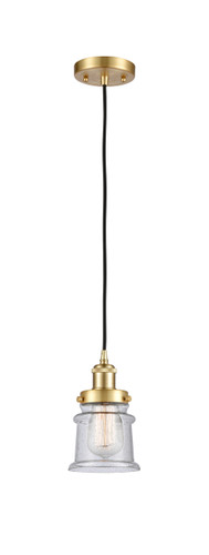 Canton - 1 Light - 6 inch - Satin Gold - Cord hung - Mini Pendant (916-1P-SG-G184S)