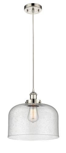 Bell - 1 Light - 12 inch - Polished Nickel - Cord hung - Mini Pendant (916-1P-PN-G74-L)