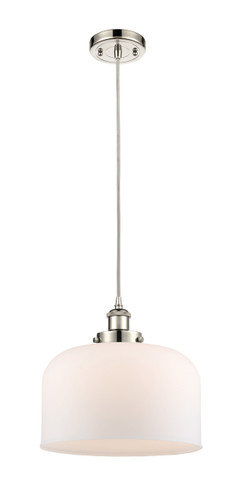 Bell - 1 Light - 12 inch - Polished Nickel - Cord hung - Mini Pendant (916-1P-PN-G71-L-LED)