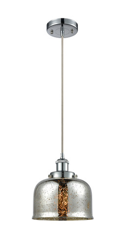 Bell - 1 Light - 8 inch - Polished Chrome - Cord hung - Mini Pendant (916-1P-PC-G78-LED)