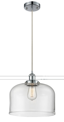 Bell - 1 Light - 12 inch - Polished Chrome - Cord hung - Mini Pendant (916-1P-PC-G72-L)