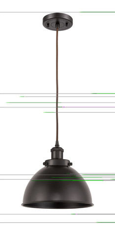Derby - 1 Light - 10 inch - Oil Rubbed Bronze - Cord hung - Mini Pendant (916-1P-OB-MFD-10-OB)