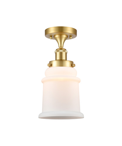 Canton - 1 Light - 6 inch - Satin Gold - Flush Mount (916-1C-SG-G181)