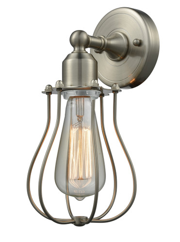 Muselet - 1 Light - 6 inch - Brushed Satin Nickel - Sconce (900-1W-SN-CE513-SN-LED)