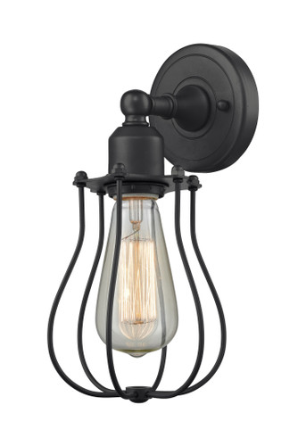 Muselet - 1 Light - 6 inch - Matte Black - Sconce (900-1W-BK-CE513-BK-LED)