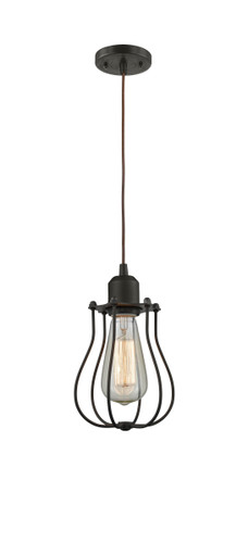 Muselet - 1 Light - 6 inch - Oil Rubbed Bronze - Cord hung - Mini Pendant (900-1P-OB-CE513-OB)