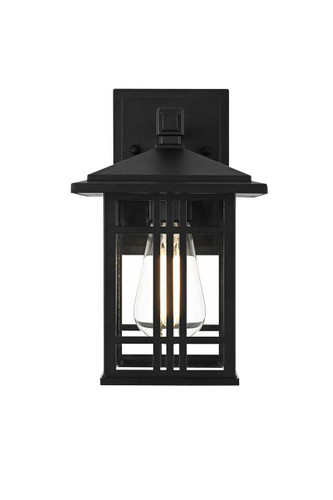 Elegant Furniture and Lighting Harley 10 Inch Outdoor Wall Sconce In Black (OD613W10BK)
