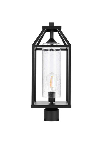 Elegant Furniture and Lighting Zora 21 Inch Outdoor Post Light In Black (OD606P21BK)