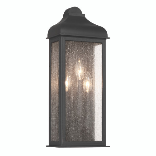 Madrid 3 Light Outdoor Wall Sconce, Black (AC8187BK)