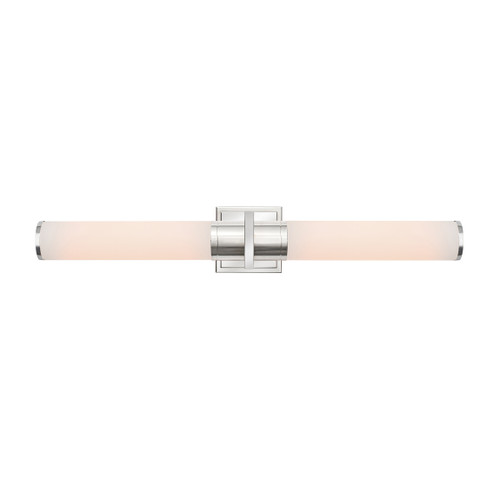 Positano - 2-Light Bathroom Vanity Light - White Glass/Polished Nickel (AC11773WN)